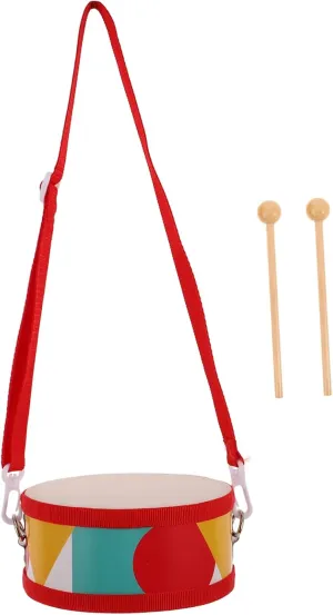 1 Set Double Sided Drum Set Interactive Teaching for Enhances Coordination Fine Motor Skills Safe Educational Musical Instrument for Early Learning