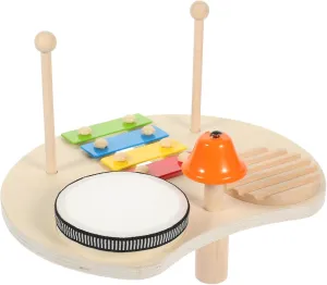 1 Set Educational Drum Kit with Xylophone and Bell Percussion Instruments for Creative Play and Sensory Development for Parties