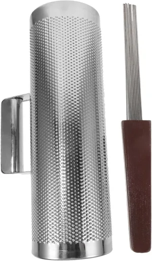 1 Set Professional Metal Guiro Instrument for Percussion Musical with Scraper for Early Childhood Music Education and Exploration