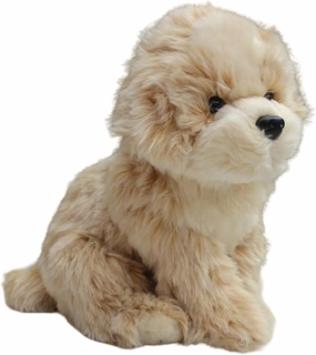 10.6" Realistic Shih Tzu Plush Stuffed Animal, Brown Poodle Puppy Dog Stuffed Animal Home Decor Gift for Girls Boys