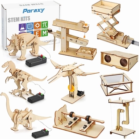 10 in 1 STEM Science Robot Kits for Kids 8-10-12, Toys for Ages 8-13, Gifts for 8 9 10 11 12 13 Year Old Boys and Girls, Crafts Building Kits, Educational Engineering Experiments Projects
