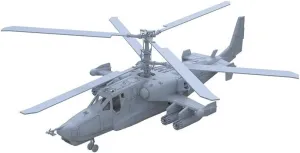 1/100 Military Model Soviet KA-50 Helicopter