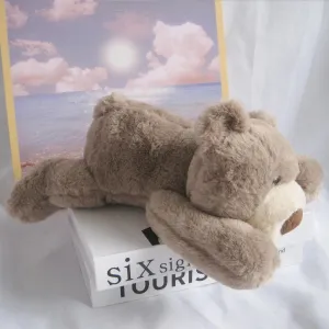 11.8'' Cute Brown Bear Plush Toys,Teddy Bear Stuffed Animals Toys Dolls, Soft Plush Hugging Body Pillow Gifts for Bedding, Birthday for Kids，Girls and Boys (Brown Bear)