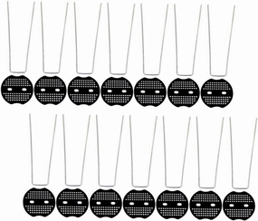 15sets U-Shaped Ground Fixing Stakes Washers Lawn Fixing Nails for Securing Tarp Camping Canopy Garden and Landscape Heavy Duty Ground Anchors for Outdoor Use