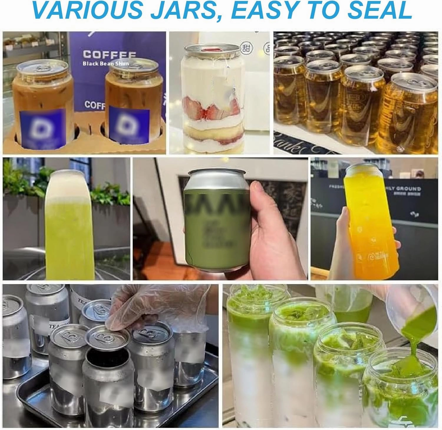 180W Can Seamer Aluminum Can Sealer, Commercial Electric Plastic Aluminum Cup Sealer Machine, 5pcs/min Beer Can Sealer,Black-110V