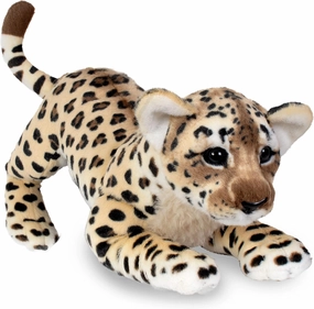 19" Leopard Cub Stuffed Animal - Realistic Stuffed Leopard Plush Toy, 19" Long