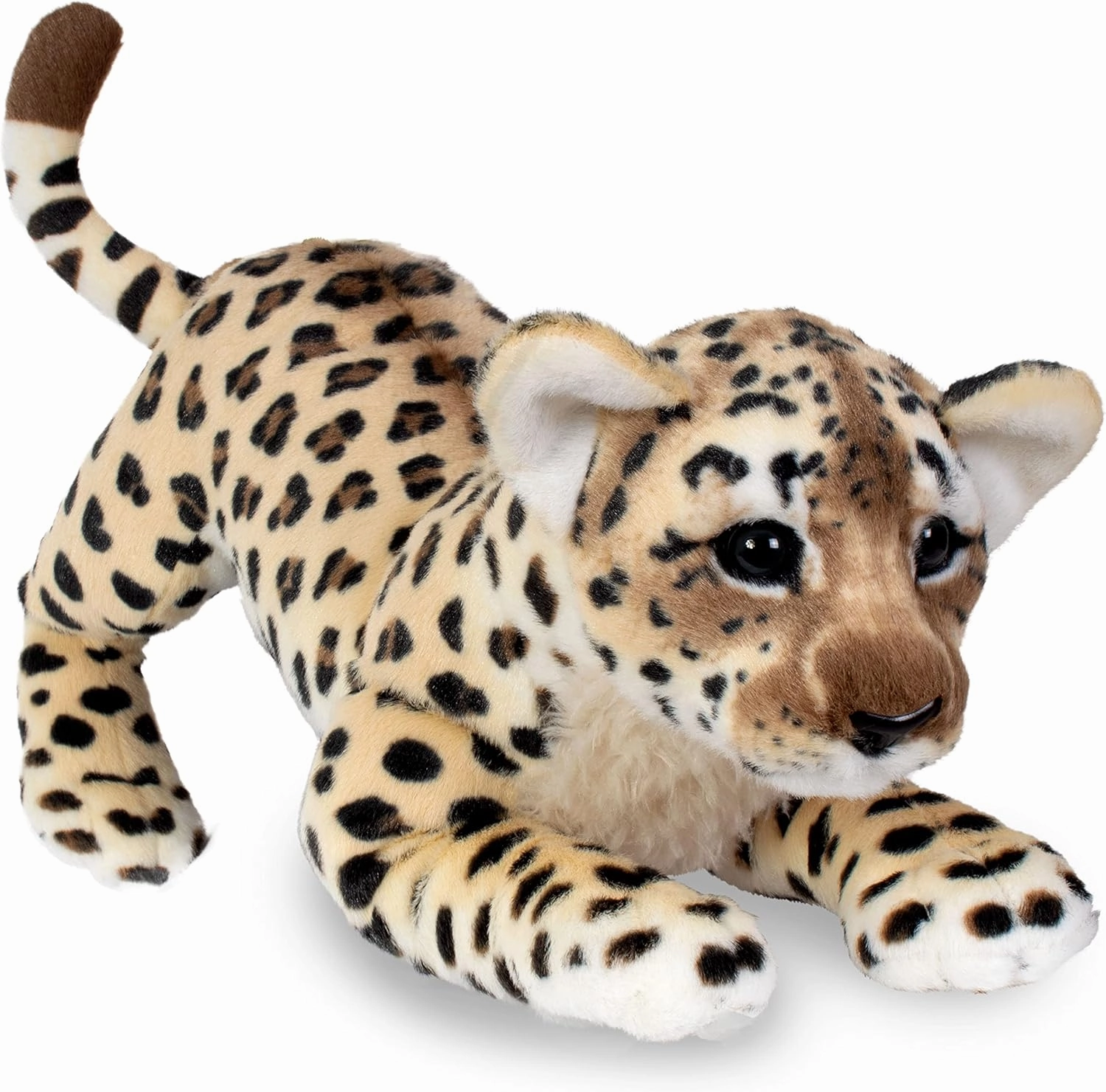 19" Leopard Cub Stuffed Animal - Realistic Stuffed Leopard Plush Toy, 19" Long