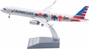 1:200 for A321 N162AA Diecast Alloy Plane Model Office Decoration Souvenir