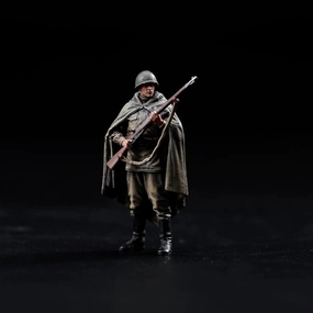 1:35 Scale WWII Making Old Painting Miniatures People Figurine Tiny People Resin Diorama Action Figure for Tank Vehicles Model (Soviet Reconnaissance Forces)