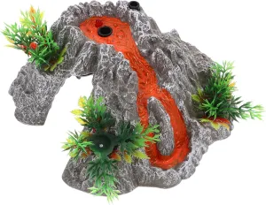 1Set Imitation Volcano Model with Effects Dynamic Lighting Dinosaur Sounds Engaging Desktop Decor for Learning Play for Volcano Themed Parties Educational