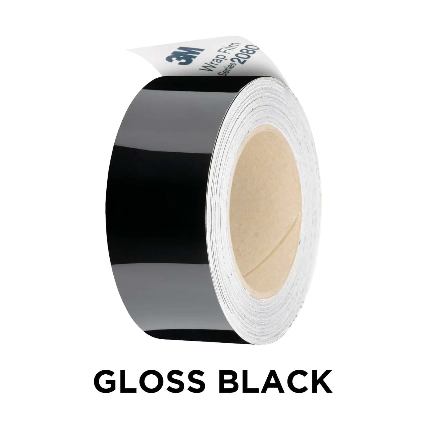 2 inches x 25 Feet Gloss Black 3M 2080 Vinyl Wrap Kit for Black Out Chrome Delete Window Trim Door Trim with Tool Kit