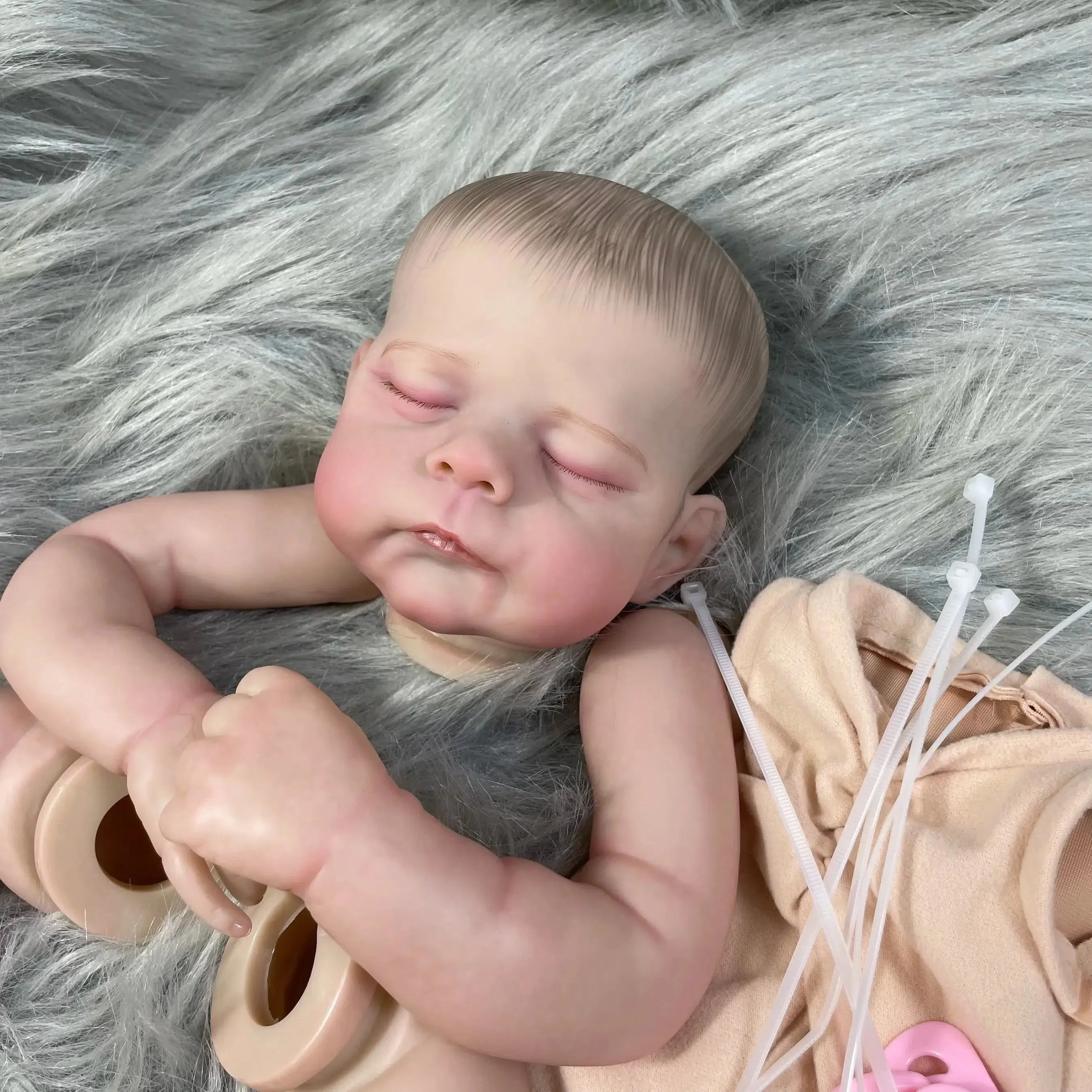 21-Inch Painted Reborn Baby Kit Eric/Erica with Eyelashes and 3D Painted Skin