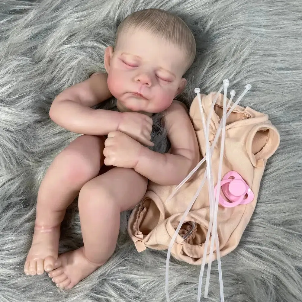 21-Inch Painted Reborn Baby Kit Eric/Erica with Eyelashes and 3D Painted Skin