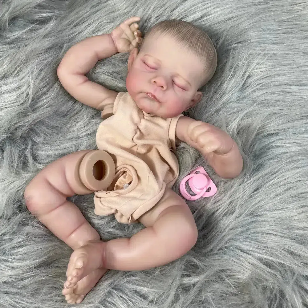 21-Inch Painted Reborn Baby Kit Eric/Erica with Eyelashes and 3D Painted Skin