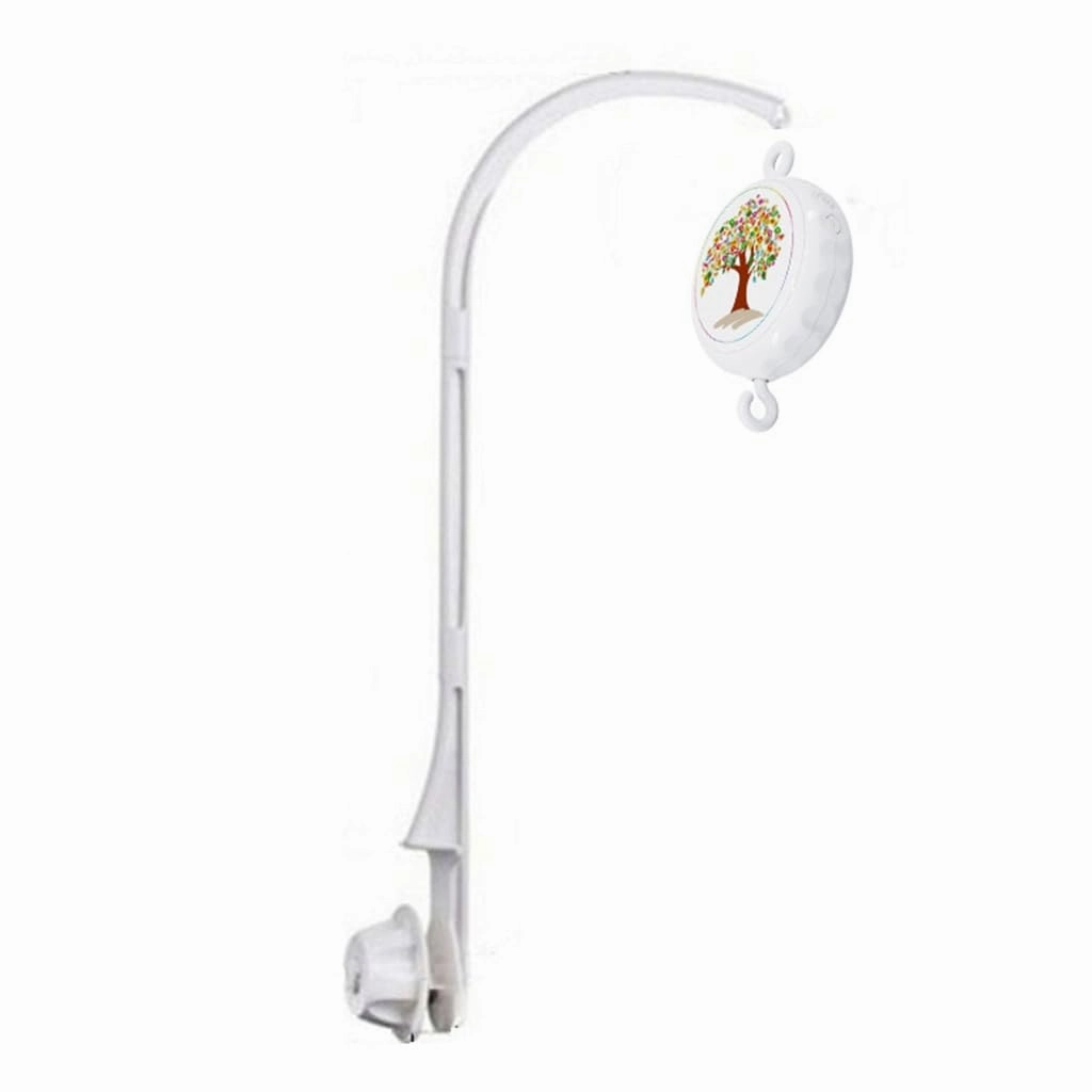 24 Songs Move Music Box Musical Baby Musical Crib Mobile Toy for Baby Bells Frame Arm Bracket Battery Operated