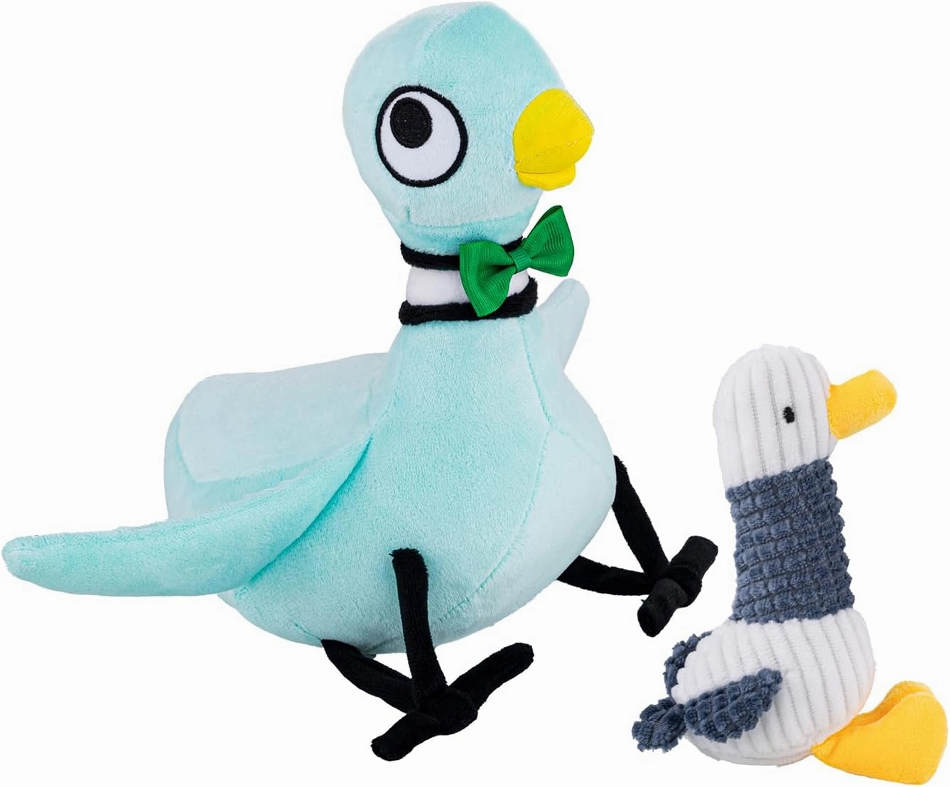 2pcs Pigeon Stuffed Animal Pigeon Plush with Small Little Duckling Soft Bird Plush Toy Birthday Gifts for Kids, Big Eyes, 12 in