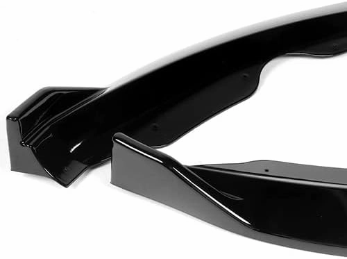3 Pieces Front Bumper Lip Spoiler Splitter Side Body Kit Trim Protection Compatible with 2013-2016 Ford Fusion Mondeo, 2014 2015 (Painted Black)
