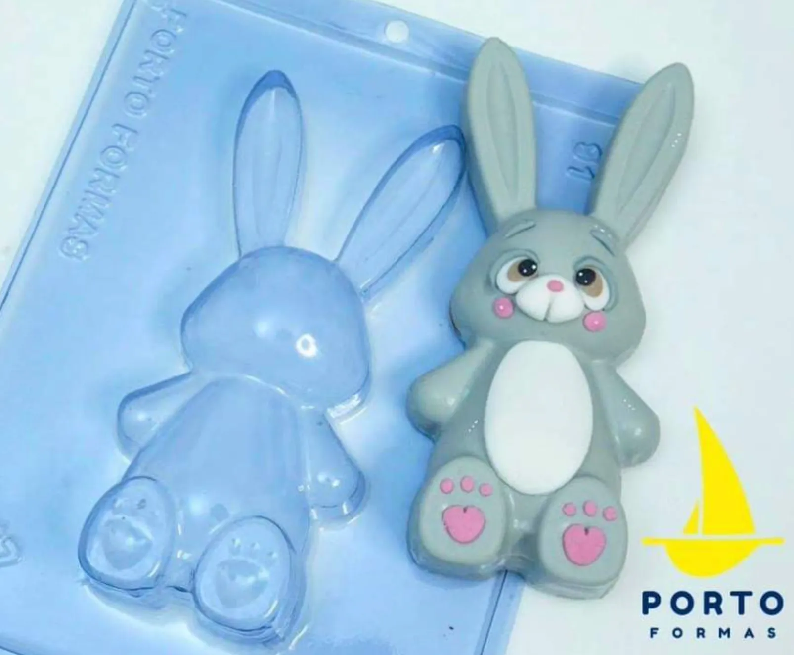 3D Easter Bunny Chocolate Mold