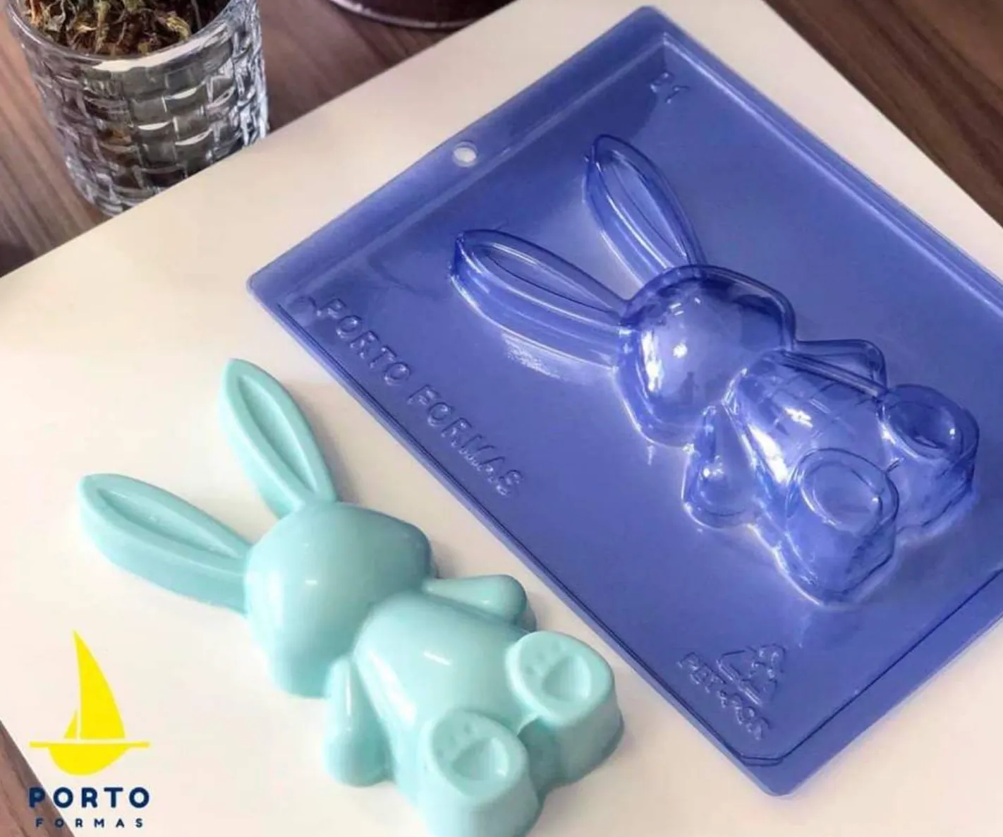 3D Easter Bunny Chocolate Mold