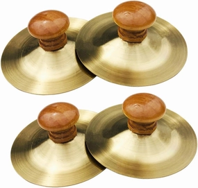 4Pcs Mini Finger Cymbals for Early Educational Musical Instruments for Music Learning and Playtime Activities
