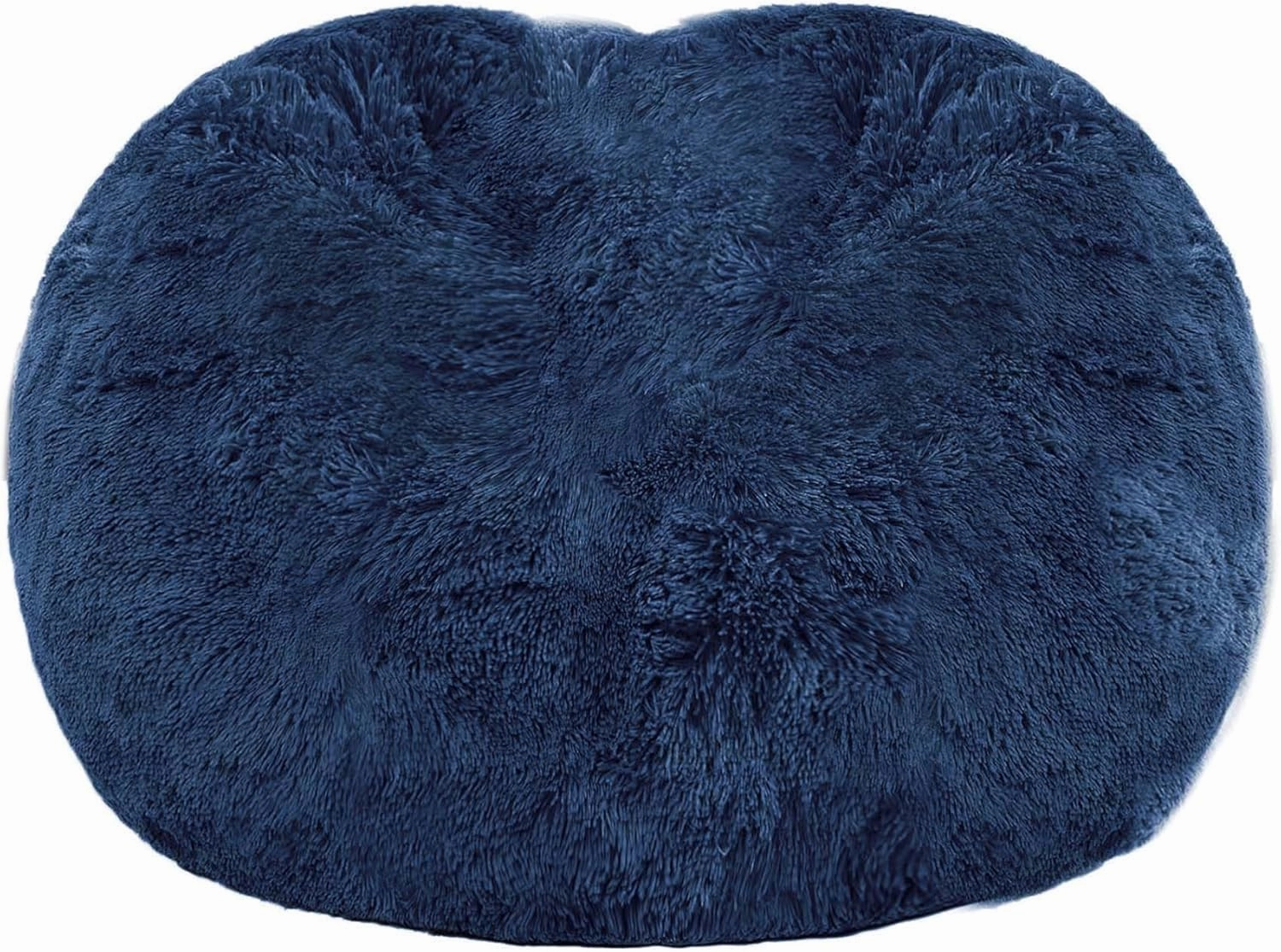 5FT Giant Fur Bean Bag Chair Cover, Ultra Soft Bean Bag Bed for Adults (No Filler, Cover only), Big Round Soft Fluffy Faux Fur Bean Bag Lazy Sofa Bed Cover, Machine Washable Big Size Bean Bag Cover
