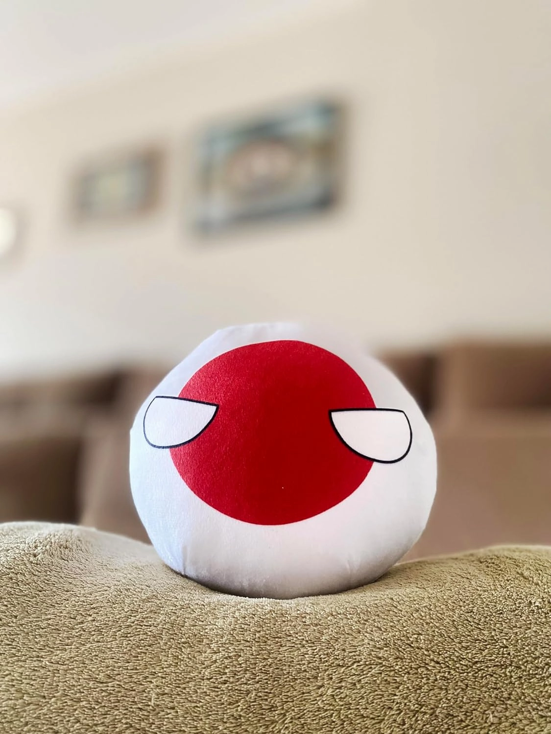 8-Inch Countryball Plushie – Soft and Cute National Ball Toy – Collectible Gift for Fans, Kids, and Plush Enthusiasts (8.Japan)
