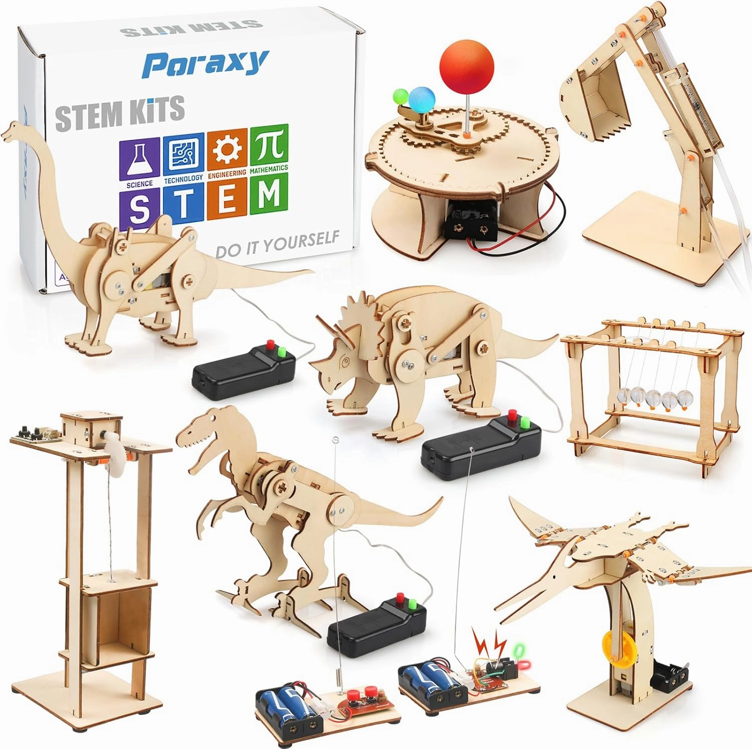 9 in 1 STEM Science Robot Kits for Kids 8-10-12, Toys for Ages 8-13, Gifts for 8 9 10 11 12 13 Year Old Boys and Girls, Crafts Building Kits, Educational Engineering Experiments Projects