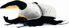 9" Realistic White Beetle Stuffed Animal - Insect Plush, Beetle Toy, Soft and Squishy, for Kids, and Collectors, Home Decor