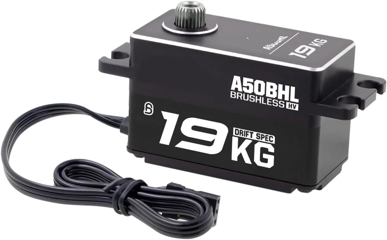 A50BHL 19KG Super Torque Super High Speed ​​8.4V Programmable Low Profile Brushless Digital Remote Control Servo(Drift car Specific A)