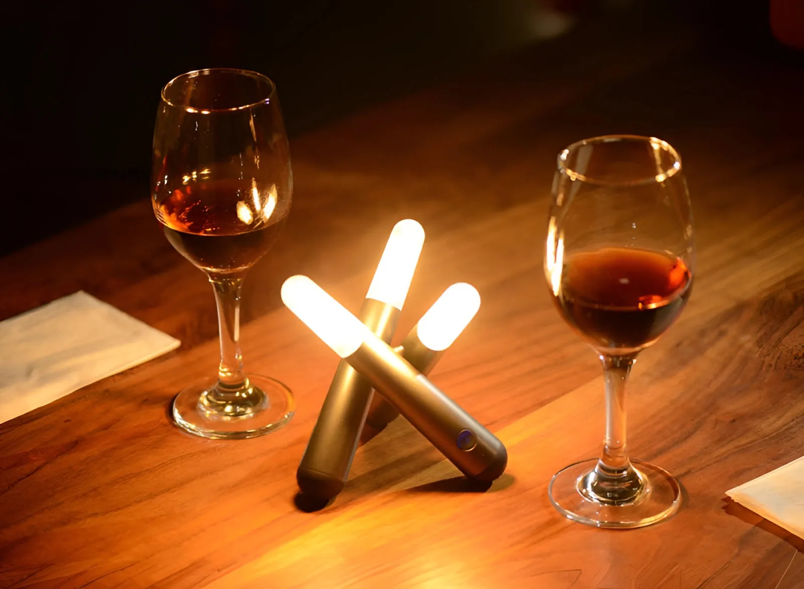 Adjustable Brightness LED Table Lamp - Rechargeable, Modern Design