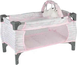 Adora Pink Deluxe Doll Pack-N-Play, Crib & Changing Table Set, Includes Storage Box, Holds Most Dolls up to 20' for Ages 3 
