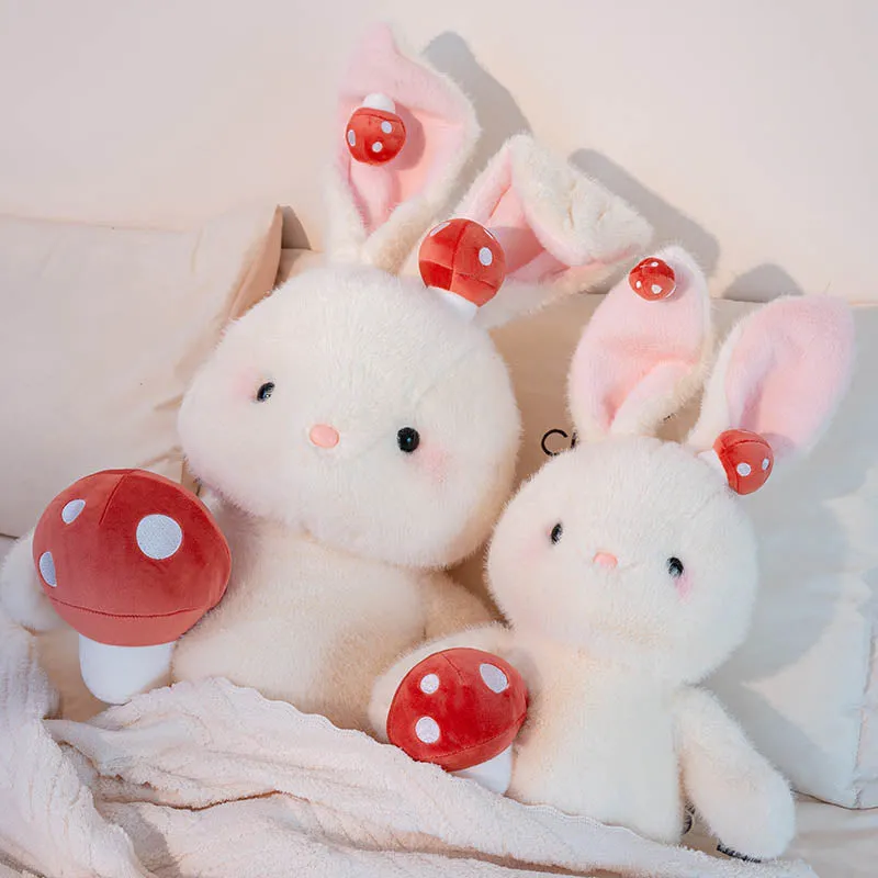 Adorable Mushroom Bunny Plush