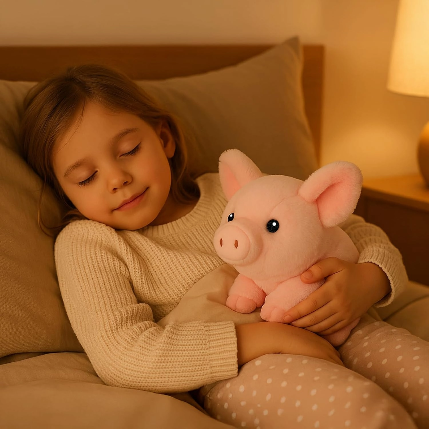 Adorable Pink Pig Plush Toy - 12 Inch Soft & Cuddly Stuffed Animal Piggy, Perfect for Kids, Babies, Toddlers - Cute Farm Animal Gift