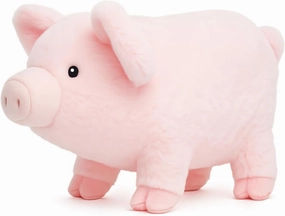 Adorable Pink Pig Plush Toy - 12 Inch Soft & Cuddly Stuffed Animal Piggy, Perfect for Kids, Babies, Toddlers - Cute Farm Animal Gift