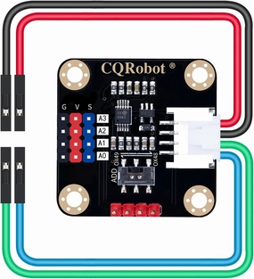 ADS1115 16-Bit ADC Conversion Module Compatible with Raspberry Pi and Arduino Boards. Achieve Analog and Digital Signal Acquisition or Conversion, 3.3V to 5V, I2C Address Selection Switch.