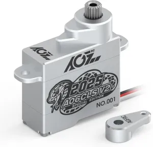 AGFRC 3.0kg Micro RC-Steering Servo-Motor - 0.052Sec High Speed HV Full Metal Gear Digital Coreless Servo for Mini-Z Cars, Small Airplanes (A06CLS V2 2025 Special Edition)