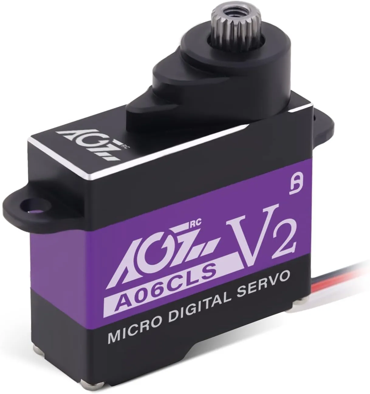 AGFRC Mini-Z-Car Micro Steering Servo - 6g High Speed Full Metal Gear Mini Digital Coreless Servo for Mini Z Car (A06CLS V2(Purple))