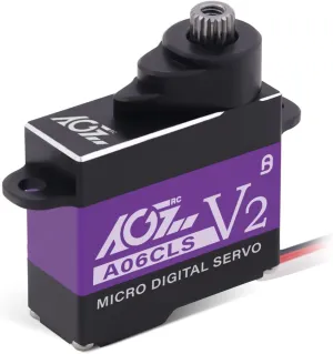 AGFRC Mini-Z-Car Micro Steering Servo - 6g High Speed Full Metal Gear Mini Digital Coreless Servo for Mini Z Car (A06CLS V2(Purple))