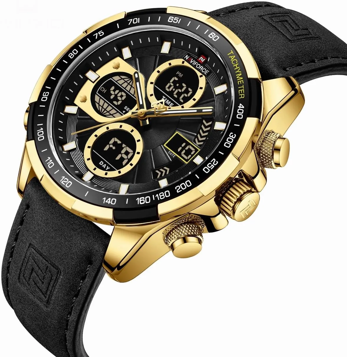AIMES Watch for Men Sport Military Waterproof Chronograph Mens Watches Analog Quartz Big Face Classic Stylish Fashion Casual Designer Business Work Wrist Watch Elegant Gift for Men