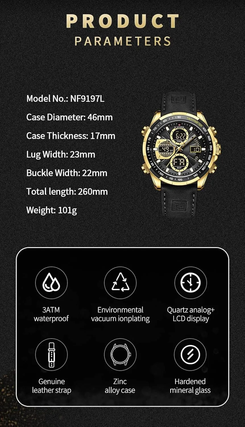 AIMES Watch for Men Sport Military Waterproof Chronograph Mens Watches Analog Quartz Big Face Classic Stylish Fashion Casual Designer Business Work Wrist Watch Elegant Gift for Men