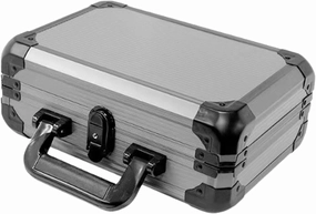 Aluminum Alloy Chip Case Briefcase Hold 200 Chips, Lockable with Handle Chip Holder Carrying Case for Gatherings Activities