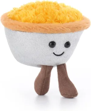 Apricot Lamb Delicious Egg Tart Stuffed Animals for Kids, Soft Cute Plush Toys for Baby Girl and Boy, 2.5 Inches