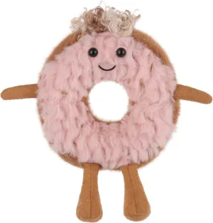 Apricot Lamb Donut Plush Stuffed Animals for Kids, Soft Cute Plush Toys for Baby Girl and Boy, Fluffy Donut Pink 5.1 Inches