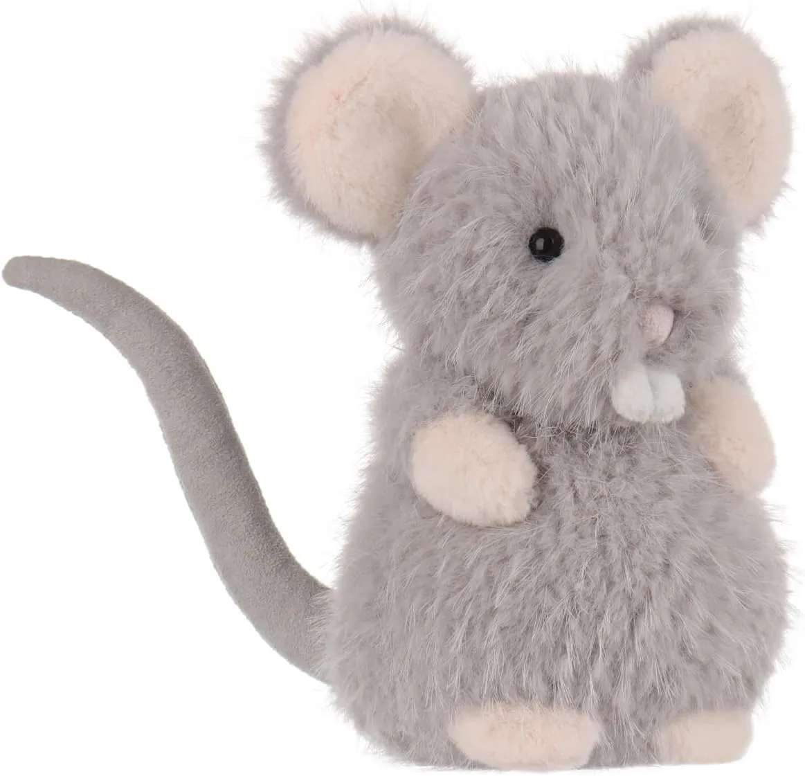 Apricot Lamb Grey Rat Plush Mouse Stuffed Animals for Kids, Soft Cute Plush Toys for Baby Girl and Boy, Fluffy Grey Rat Grey 6 Inches