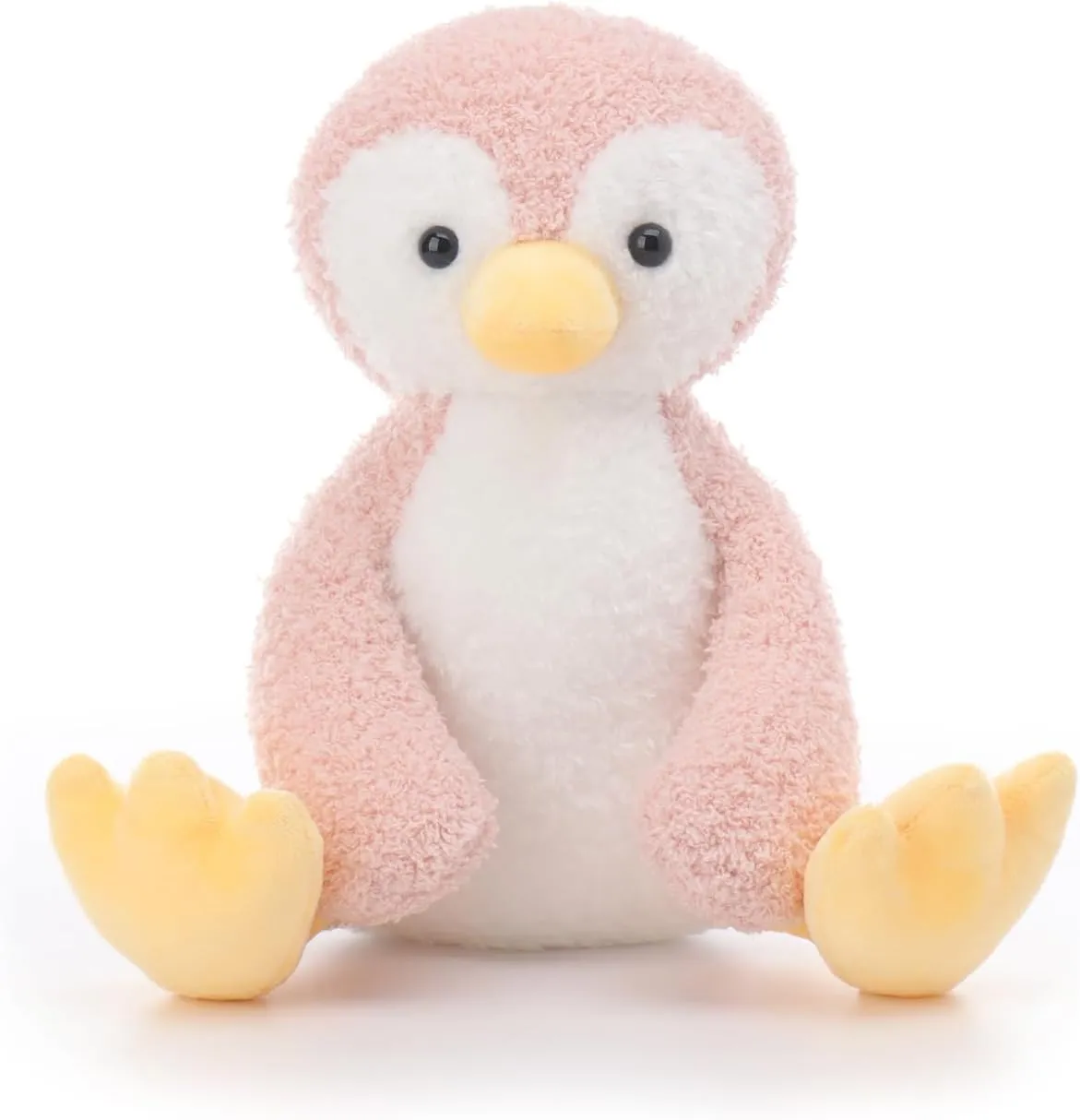 Apricot Lamb Pink Velvet Penguin Stuffed Animals for Kids, Soft Cute Plush Toys for Baby Girl and Boy, 8.5 Inches