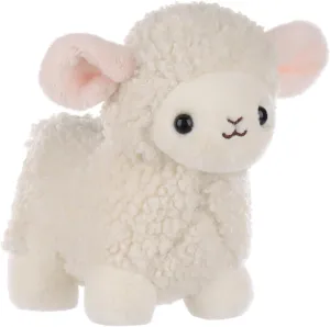 Apricot Lamb Puff Lamb Stuffed Animals for Kids, Soft Cute Plush Toys for Baby Girl and Boy, Fluffy Puff Lamb