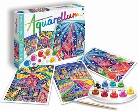 Aquarellum Paris by Night Watercolor Painting Kit