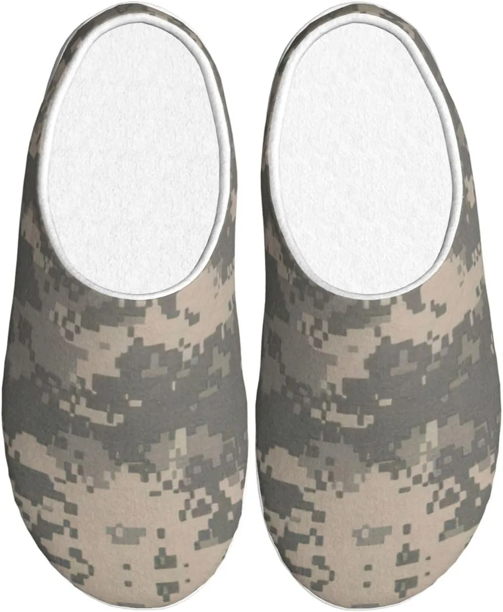 Army Digital Camouflage print Men's Women's Slippers Comfort Closed Toe House Shoes Fall Winter Home Slippers Indoor Scuff