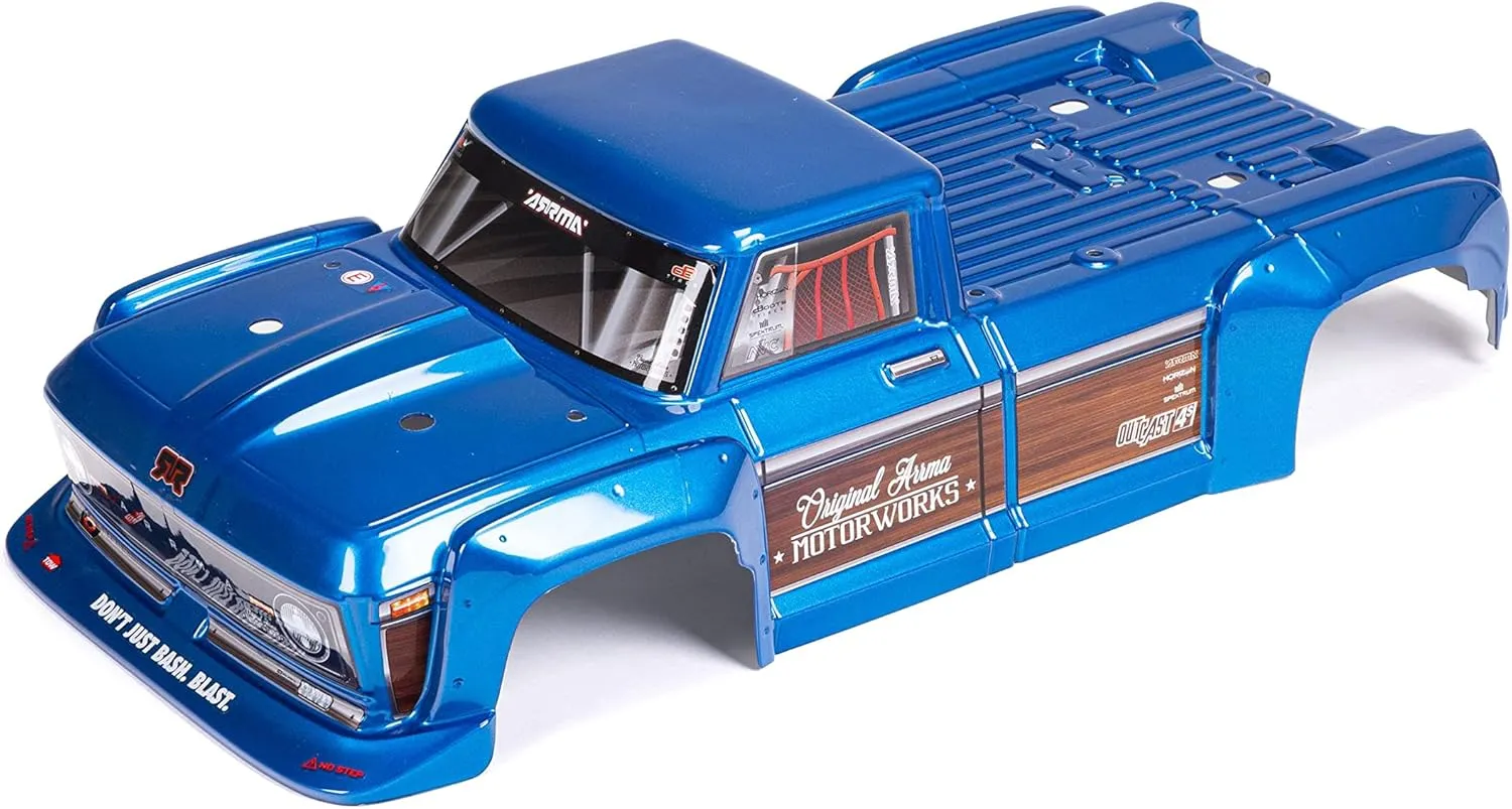 ARRMA 1/10 Painted Body, Blue: Outcast 4X4 4S BLX, ARA402330