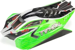 ARRMA 1/8 Painted and Trimmed Body with Decals, Green: Typhon 4X4 BLX, ARA402272
